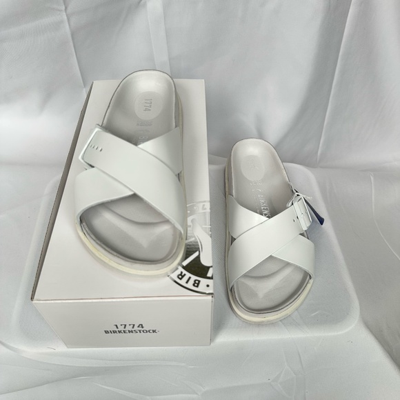 Birkenstock Shoes - Birkenstock 1774 Siena Leather White